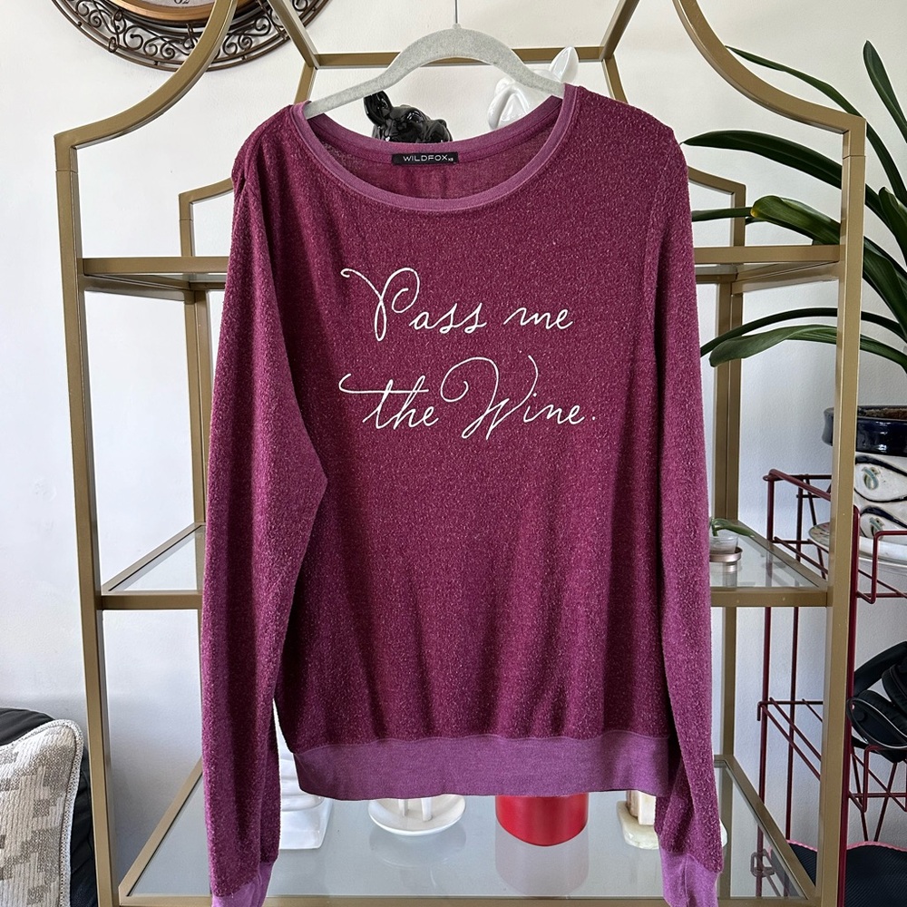 Wildfox wine sweater